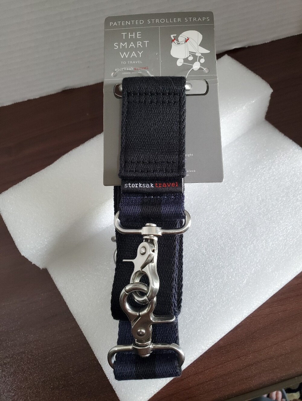 Storksak Travel The SMART WAY LONG Strap STROLLER STRAPS & Swivel Clasps NWT